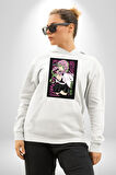 Anime Demon Slayer Kimetsu No Yaiba Mitsuri Kanroji Kadın Erkek  Beyaz Kapüşonlu Sweatshirt Hoodie