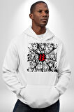 Anime Demon Slayer Hashira Kadın Erkek  Beyaz Kapüşonlu Sweatshirt Hoodie