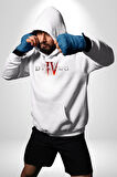 DIABLO oyun  Kadın Erkek  Beyaz Kapüşonlu Sweatshirt Hoodie