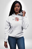 DIABLO oyun  Kadın Erkek  Beyaz Kapüşonlu Sweatshirt Hoodie