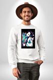 Shinobu Kocho Demon Slayer  Kadın Erkek Beyaz Sweatshirt 
