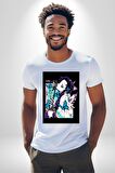 Shinobu Kocho Demon Slayer  Kadın Erkek Unisex Beyaz Organik Baskılı T-Shirt Penye Yüksek Kalite