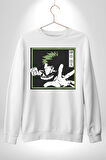My Hero Academia  Dabi Anime  Kadın Erkek Beyaz Sweatshirt 