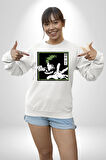 My Hero Academia  Dabi Anime  Kadın Erkek Beyaz Sweatshirt 
