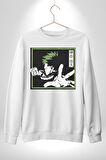My Hero Academia  Dabi Anime  Kadın Erkek Beyaz Sweatshirt 