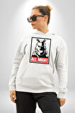 All Might Lahramanlık Akademim Anime Kadın Erkek  Beyaz Kapüşonlu Sweatshirt Hoodie