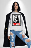 All Might Lahramanlık Akademim Anime Kadın Erkek Beyaz Sweatshirt 