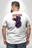 Kasuki Bakugo Anime  Büyük Beden Beyaz Tişört Kadın Erkek Ünisex Sırt Baskılı