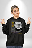 Enji Todoroki Manga Kadın Erkek  Siyah Kapüşonlu Sweatshirt Hoodie