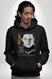 Enji Todoroki Manga Kadın Erkek  Siyah Kapüşonlu Sweatshirt Hoodie