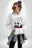 Tokyo İntikamcıları Anime Tokyo Revengers Kadın Erkek  Beyaz Kapüşonlu Sweatshirt Hoodie