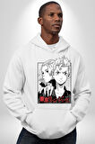 Tokyo İntikamcıları Anime Tokyo Revengers Kadın Erkek  Beyaz Kapüşonlu Sweatshirt Hoodie