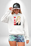 Ken Ryugujı Anime Tokyo İntikamcıları Kadın Erkek  Beyaz Kapüşonlu Sweatshirt Hoodie