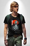Tokyo Ghoul Ken Kaneki Anime Kadın Erkek Unisex Siyah Organik Baskılı T-Shirt Penye Yüksek Kalite