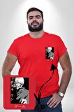 Kaneki Ken Kuma Japon Anime Şeytan Kırmızı Büyük Beden Kadın Basic Minimal Baskılı Tişört