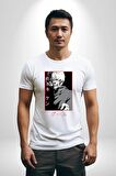 Kaneki Ken Kuma Japon Anime Şeytan Kadın Erkek Unisex Beyaz Organik Baskılı T-Shirt Penye Yüksek Kalite