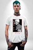 Kaneki Ken Kuma Japon Anime Şeytan Kadın Erkek Unisex Beyaz Organik Baskılı T-Shirt Penye Yüksek Kalite