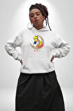 Sailor Moon Ay Savaşcısı Anime Kadın Erkek  Beyaz Kapüşonlu Sweatshirt Hoodie