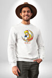 Sailor Moon Ay Savaşcısı Anime Kadın Erkek Beyaz Sweatshirt 