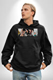 Bleach Anime  Kadın Erkek  Siyah Kapüşonlu Sweatshirt Hoodie