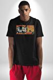 Hunter X Hunter Anime  Kadın Erkek Unisex Siyah Organik Baskılı T-Shirt Penye Yüksek Kalite