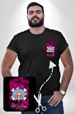 Toni Toni Chopper One Piece Anime Siyah Büyük Beden Kadın Basic Minimal Baskılı Tişört