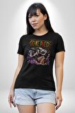 One Piece Nico Robin Kadın Erkek Unisex Siyah Organik Baskılı T-Shirt Penye Yüksek Kalite