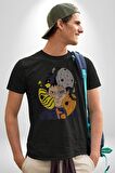Obito Uchiha Anime Kadın Erkek Unisex Siyah Organik Baskılı T-Shirt Penye Yüksek Kalite