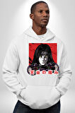 Orochimaru Anime Kadın Erkek  Beyaz Kapüşonlu Sweatshirt Hoodie