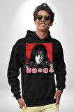 Orochimaru Anime Kadın Erkek  Siyah Kapüşonlu Sweatshirt Hoodie