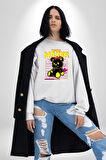 Baş Belası Teddy Kadın Erkek Beyaz Sweatshirt 
