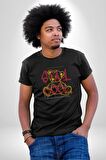 Game Oyun Alanı Kadın Erkek Unisex Siyah Organik Baskılı T-Shirt Penye Yüksek Kalite