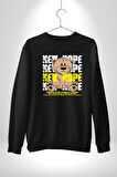 Yeni Umut Kadın Erkek Siyah Sweatshirt 