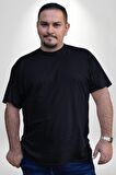 Game Oyun Alanı Büyük Beden Siyah Tişört Kadın Erkek Ünisex Sırt Baskılı