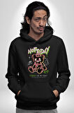 Bugün Değil Kadın Erkek  Siyah Kapüşonlu Sweatshirt Hoodie