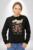 Bugün Değil Kadın Erkek Siyah Sweatshirt 