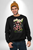 Bugün Değil Kadın Erkek Siyah Sweatshirt 