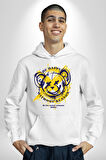 Sebep Olmadan Mutlu OL Kadın Erkek  Beyaz Kapüşonlu Sweatshirt Hoodie