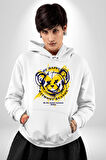 Sebep Olmadan Mutlu OL Kadın Erkek  Beyaz Kapüşonlu Sweatshirt Hoodie