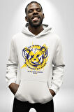 Sebep Olmadan Mutlu OL Kadın Erkek  Beyaz Kapüşonlu Sweatshirt Hoodie