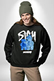 Birlikte Kal Kadın Erkek Siyah Sweatshirt 