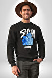 Birlikte Kal Kadın Erkek Siyah Sweatshirt 