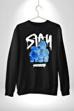 Birlikte Kal Kadın Erkek Siyah Sweatshirt 
