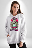 Breaking Bad Kadın Erkek  Beyaz Kapüşonlu Sweatshirt Hoodie