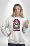 Breaking Bad Kadın Erkek  Beyaz Kapüşonlu Sweatshirt Hoodie