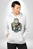 Breaking Bad Kadın Erkek  Beyaz Kapüşonlu Sweatshirt Hoodie
