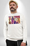 Game Of Thrones Gta Tasarımı Kadın Erkek Beyaz Sweatshirt 