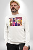 Game Of Thrones Gta Tasarımı Kadın Erkek Beyaz Sweatshirt 
