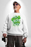 Bu Benim Sırrım Her Zaman Kızgınım Kadın Erkek Beyaz Sweatshirt 