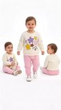 Northcity 6/24 Ay Çiçek Baskılı Basic Bebek Takımı - Antialerjik ve ÇİMA Dikişli